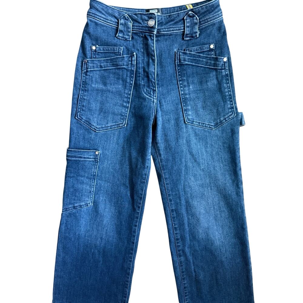 Anthropologie Maeve Carpenter High-Rise Crop Jeans Denim Dark Size 25 - Picture 11 of 11